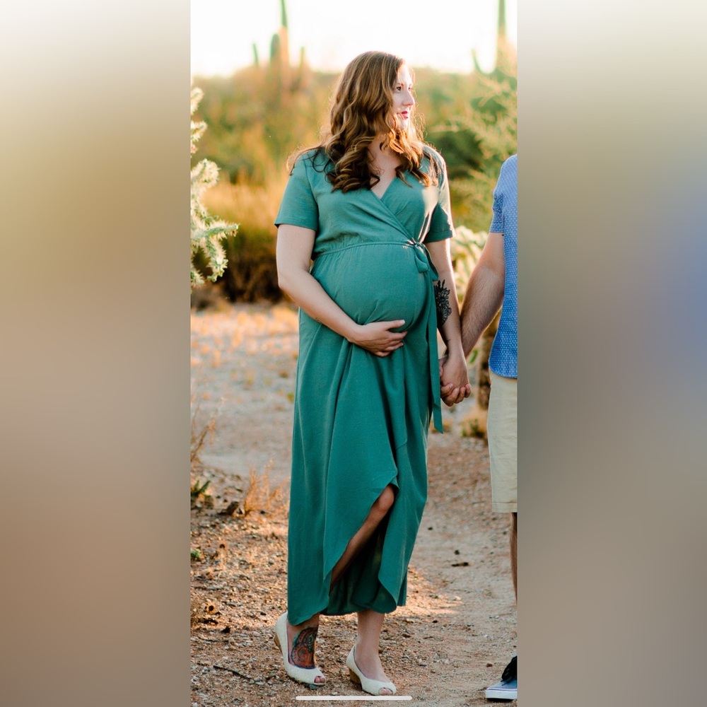 JODIFL Faux Wrap Dress Sage Green Size Women’s Medium